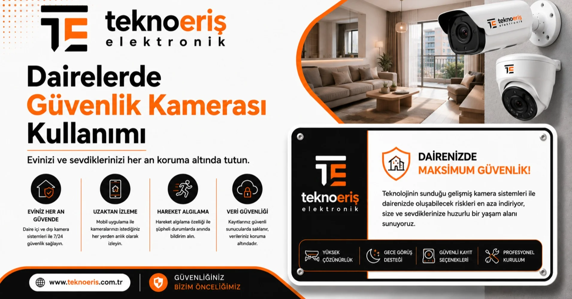 Dairelerde Güvenlik Kamerası Kullanımı
